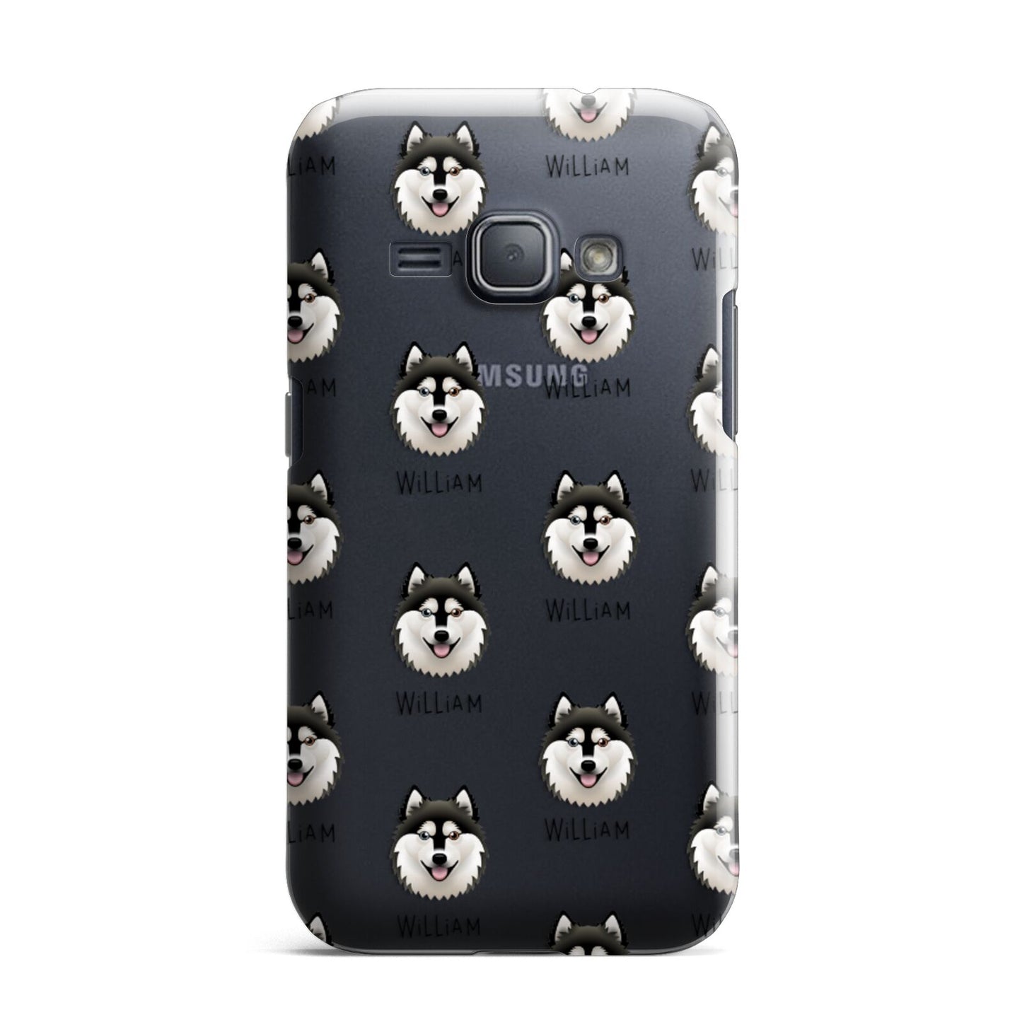 Alaskan Klee Kai Icon with Name Samsung Galaxy J1 2016 Case