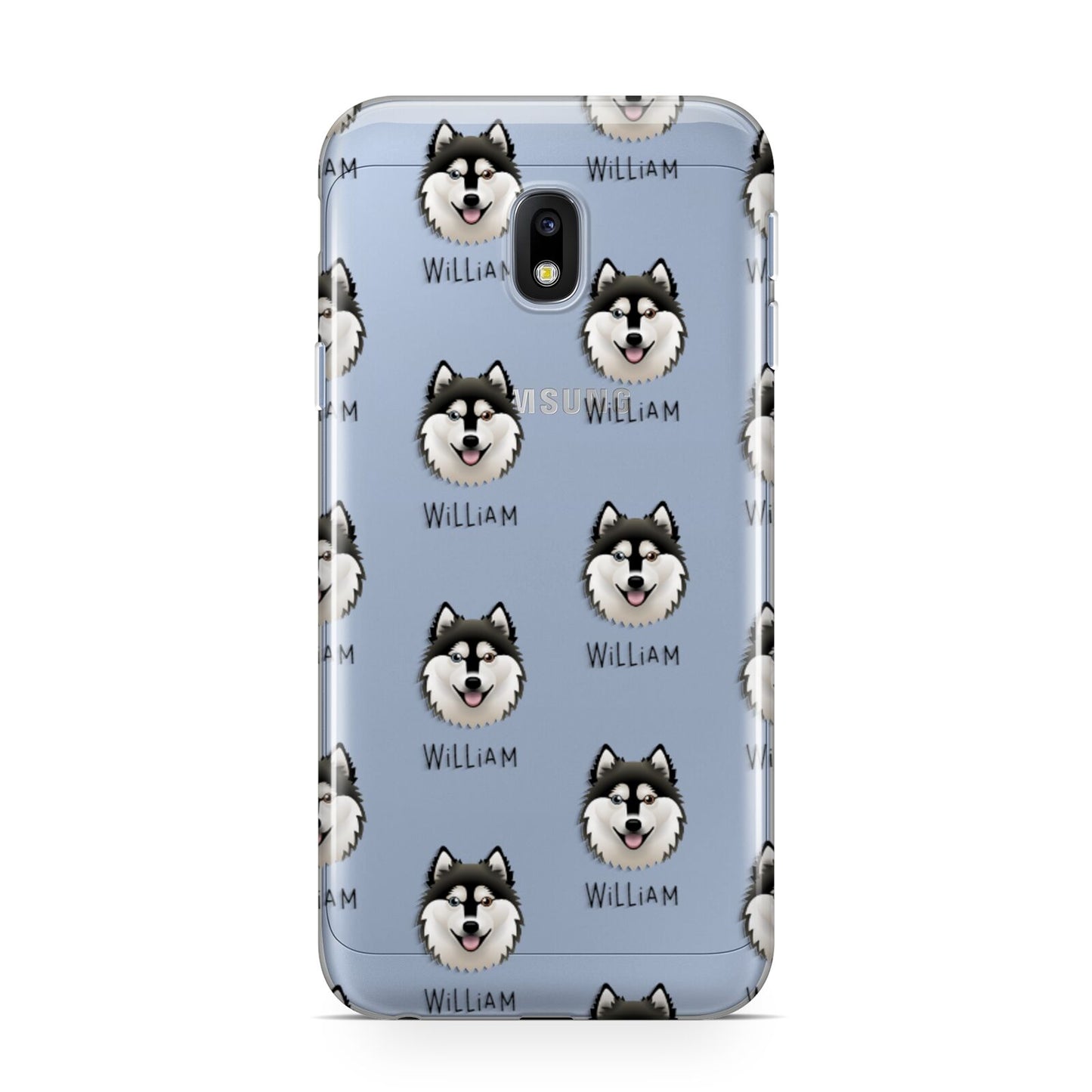 Alaskan Klee Kai Icon with Name Samsung Galaxy J3 2017 Case