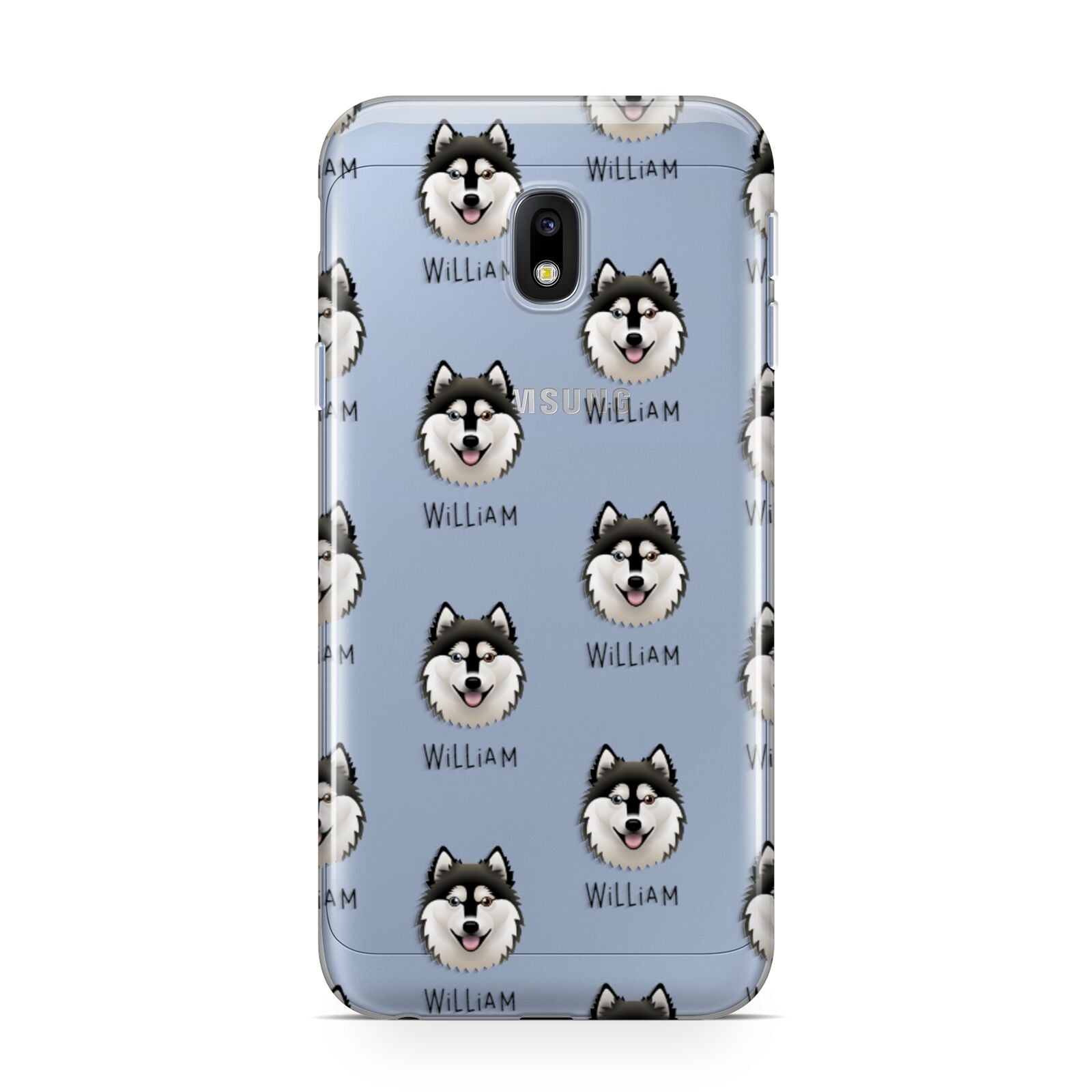 Alaskan Klee Kai Icon with Name Samsung Galaxy J3 2017 Case