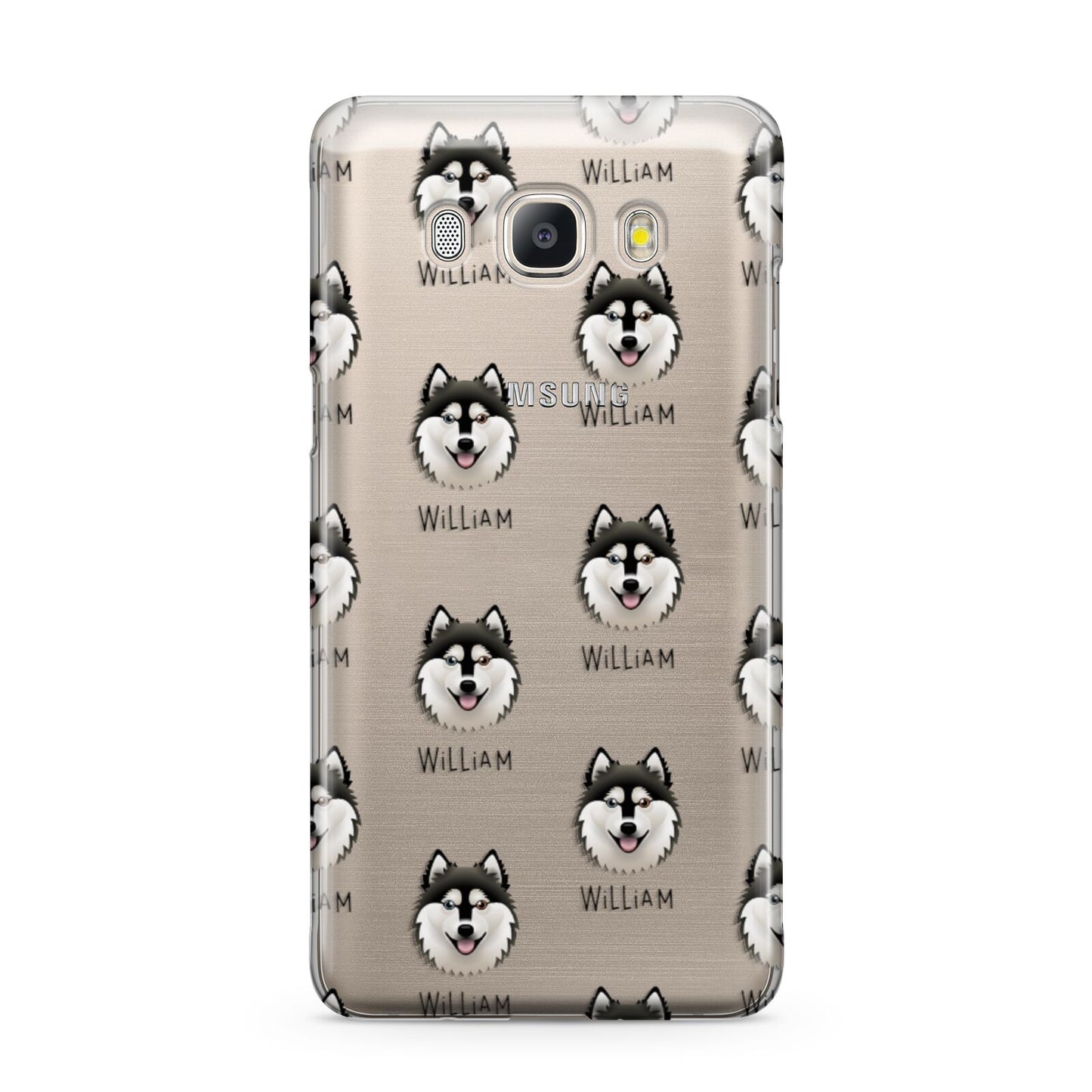 Alaskan Klee Kai Icon with Name Samsung Galaxy J5 2016 Case