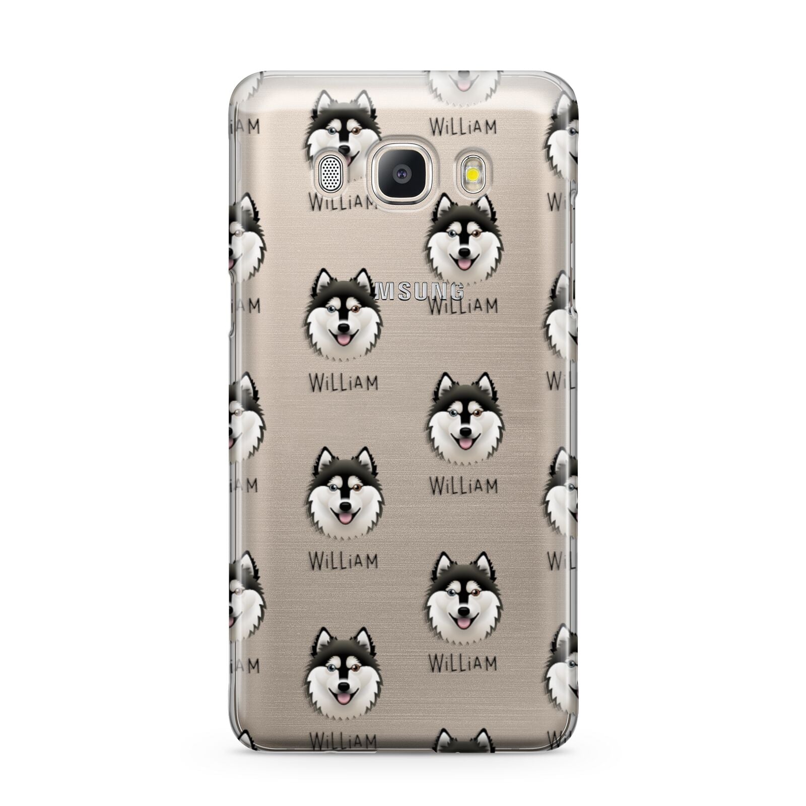 Alaskan Klee Kai Icon with Name Samsung Galaxy J5 2016 Case