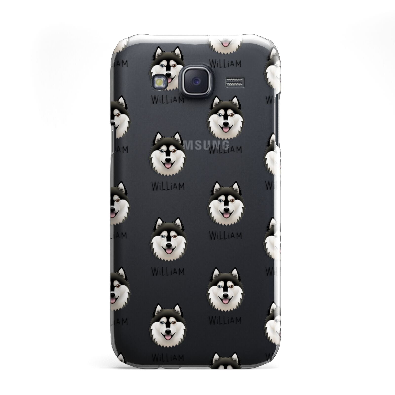 Alaskan Klee Kai Icon with Name Samsung Galaxy J5 Case