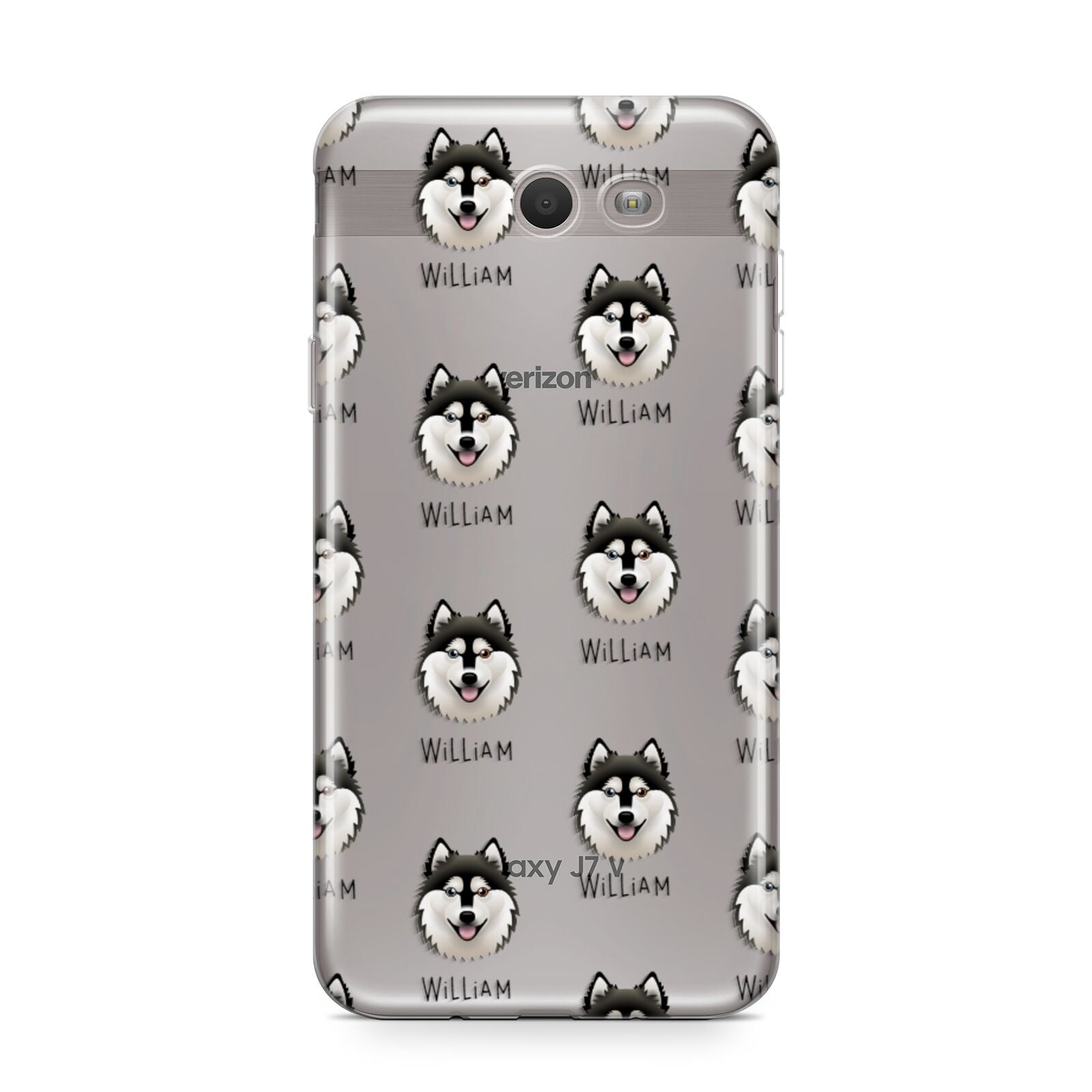 Alaskan Klee Kai Icon with Name Samsung Galaxy J7 2017 Case
