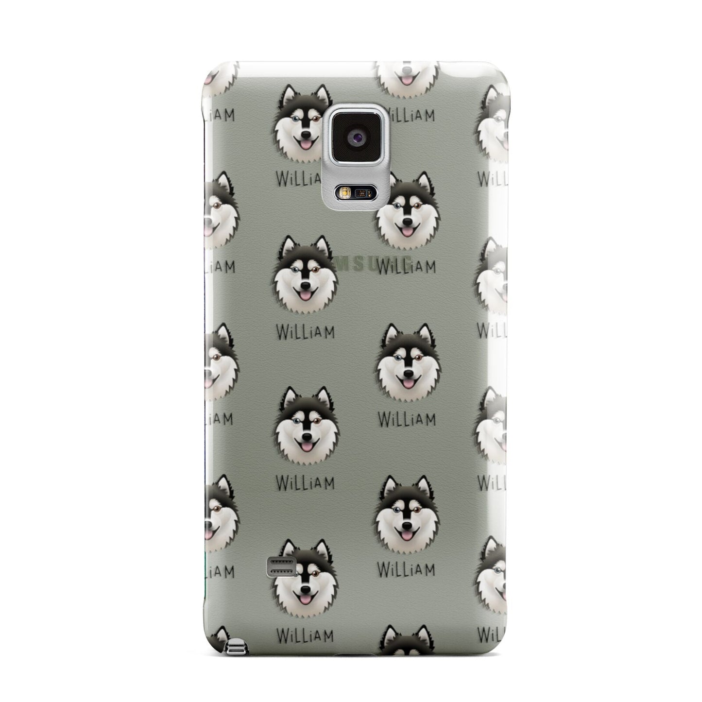 Alaskan Klee Kai Icon with Name Samsung Galaxy Note 4 Case