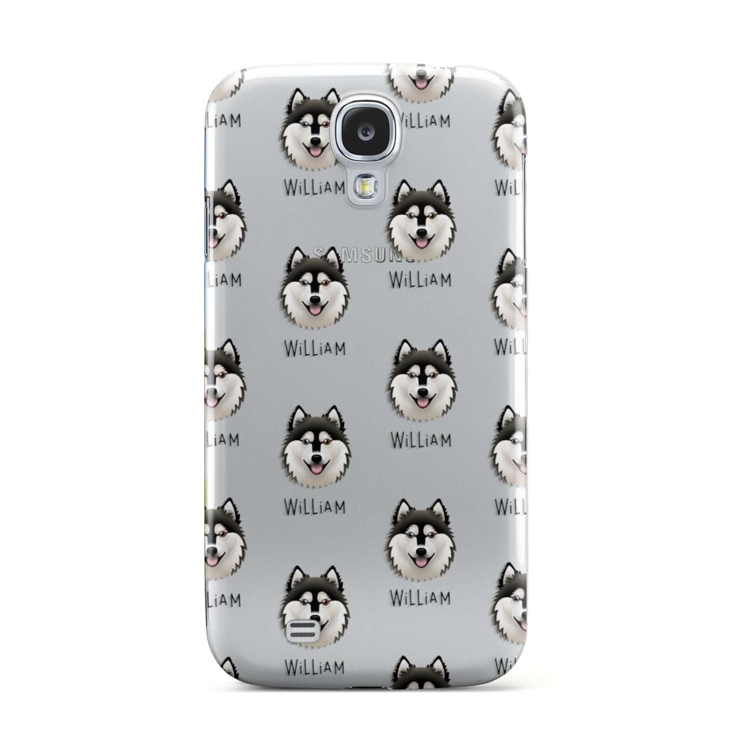 Alaskan Klee Kai Icon with Name Samsung Galaxy S4 Case