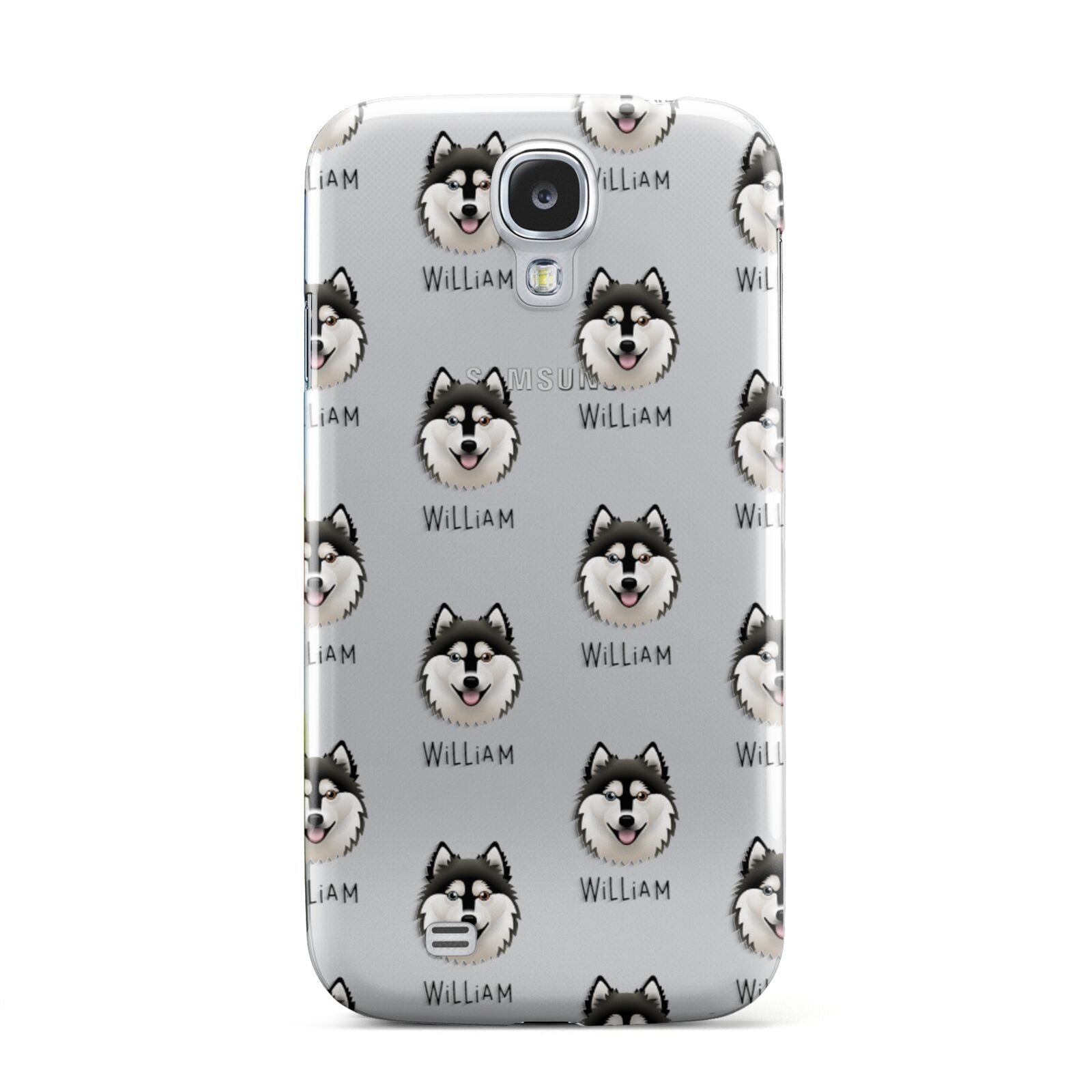 Alaskan Klee Kai Icon with Name Samsung Galaxy S4 Case