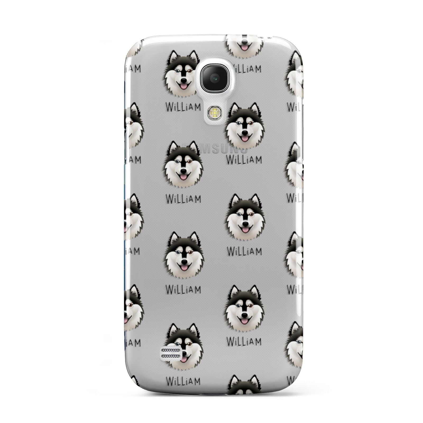 Alaskan Klee Kai Icon with Name Samsung Galaxy S4 Mini Case