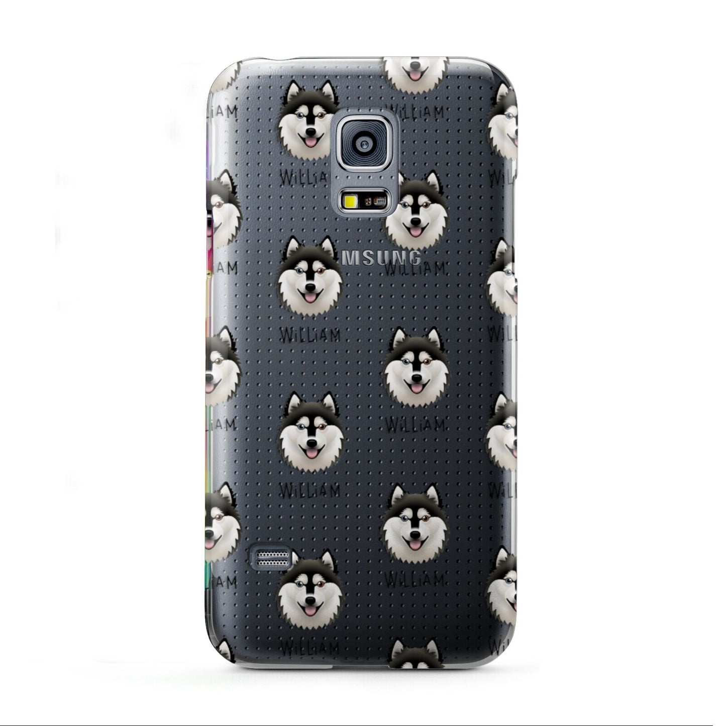 Alaskan Klee Kai Icon with Name Samsung Galaxy S5 Mini Case