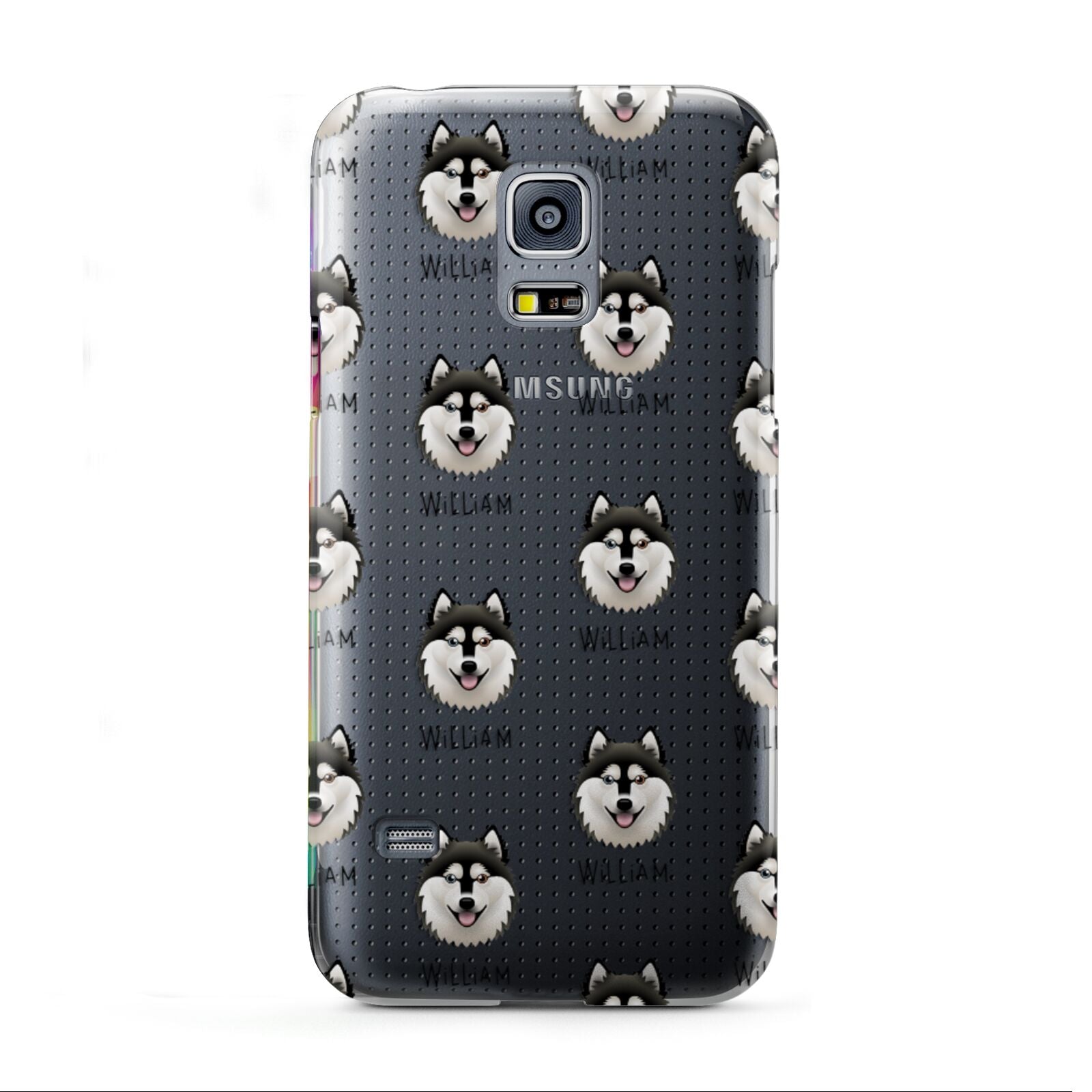 Alaskan Klee Kai Icon with Name Samsung Galaxy S5 Mini Case