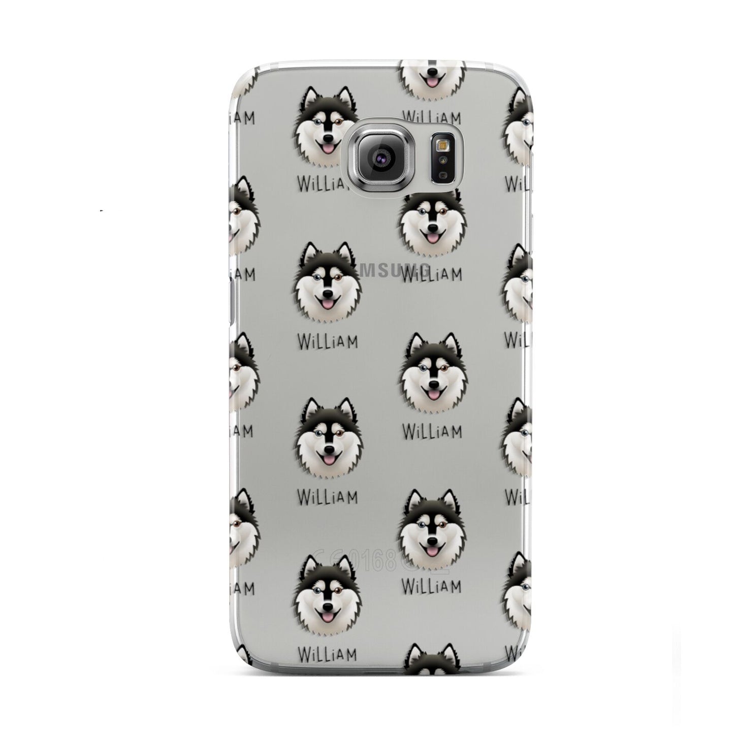 Alaskan Klee Kai Icon with Name Samsung Galaxy S6 Case
