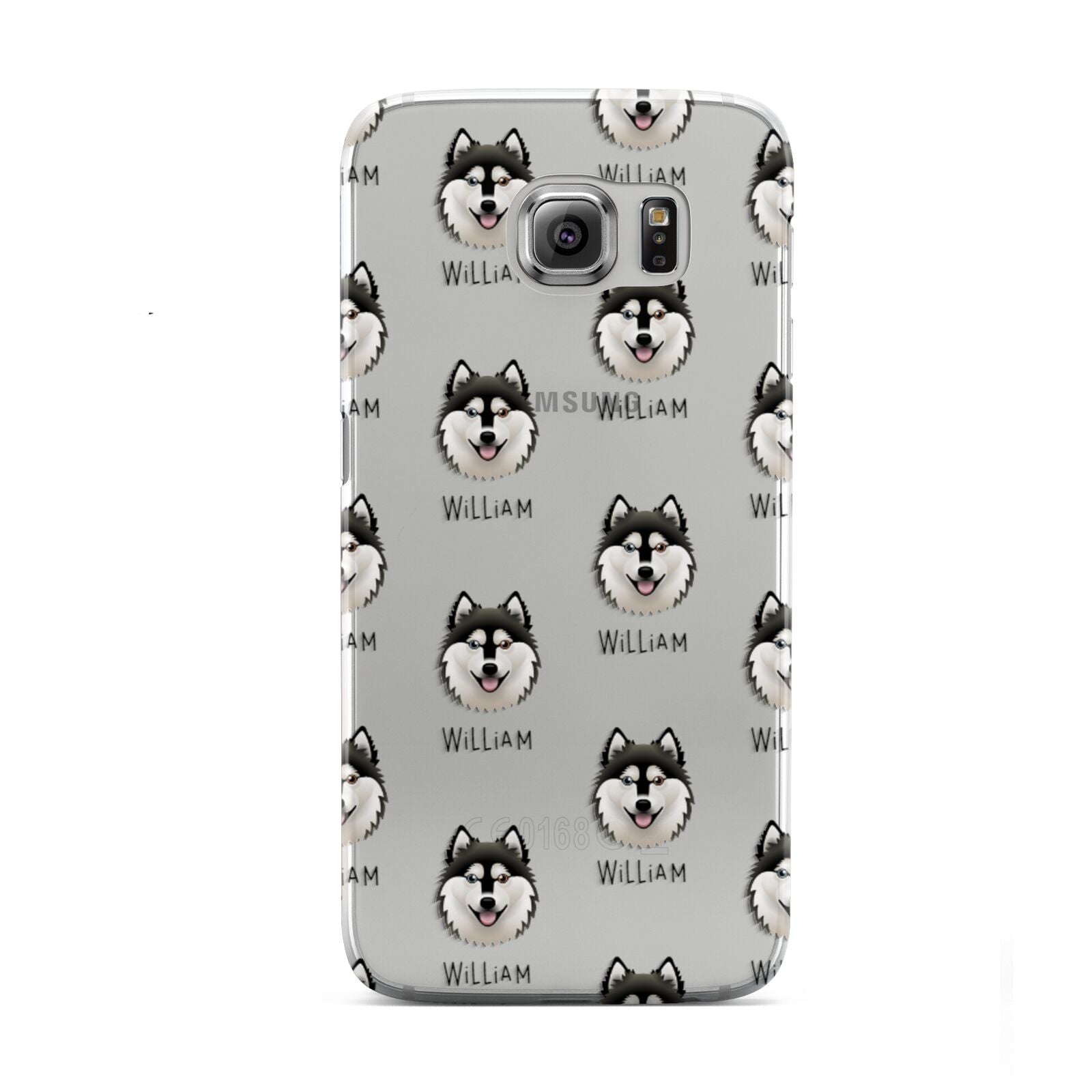 Alaskan Klee Kai Icon with Name Samsung Galaxy S6 Case