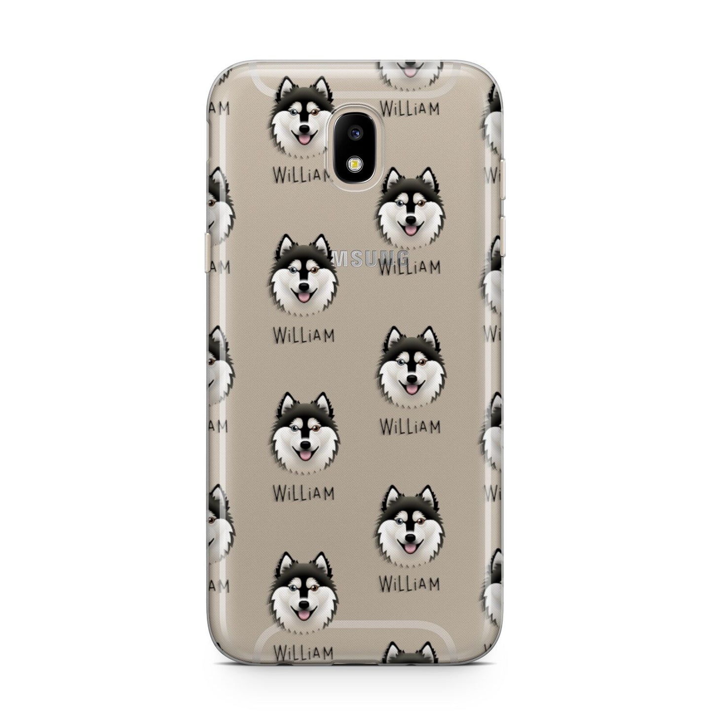 Alaskan Klee Kai Icon with Name Samsung J5 2017 Case