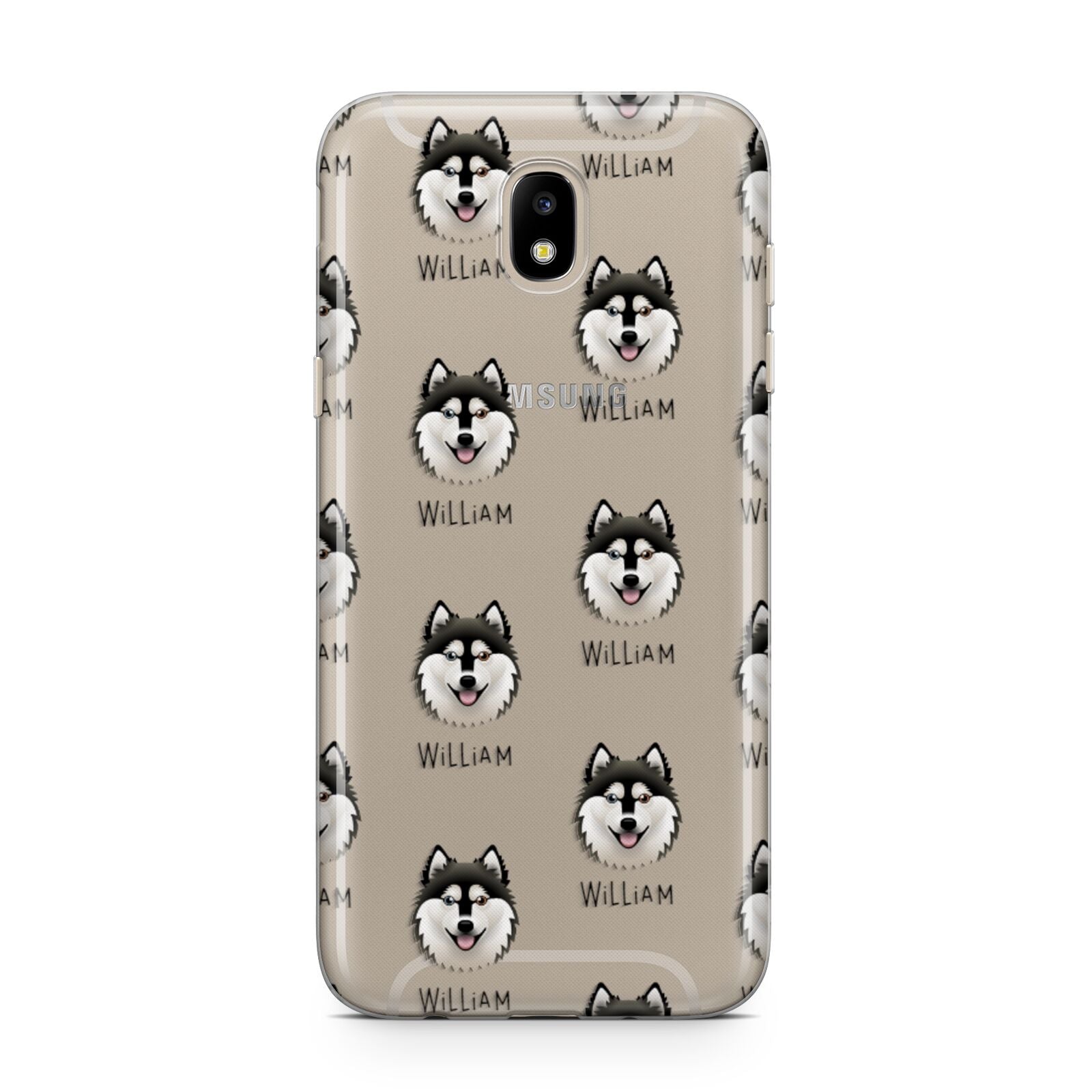 Alaskan Klee Kai Icon with Name Samsung J5 2017 Case