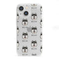 Alaskan Klee Kai Icon with Name iPhone 13 Mini Clear Bumper Case