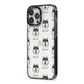 Alaskan Klee Kai Icon with Name iPhone 13 Pro Max Black Impact Case Side Angle on Silver phone