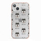 Alaskan Klee Kai Icon with Name iPhone 13 TPU Impact Case with Pink Edges