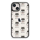 Alaskan Klee Kai Icon with Name iPhone 14 Black Impact Case on Silver phone