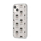 Alaskan Klee Kai Icon with Name iPhone 14 Glitter Tough Case Starlight Angled Image