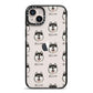 Alaskan Klee Kai Icon with Name iPhone 14 Plus Black Impact Case on Silver phone