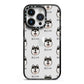 Alaskan Klee Kai Icon with Name iPhone 14 Pro Black Impact Case on Silver phone