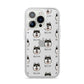 Alaskan Klee Kai Icon with Name iPhone 14 Pro Clear Tough Case Silver