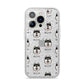 Alaskan Klee Kai Icon with Name iPhone 14 Pro Glitter Tough Case Silver