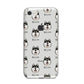 Alaskan Klee Kai Icon with Name iPhone 8 Bumper Case on Silver iPhone
