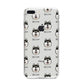 Alaskan Klee Kai Icon with Name iPhone 8 Plus Bumper Case on Silver iPhone