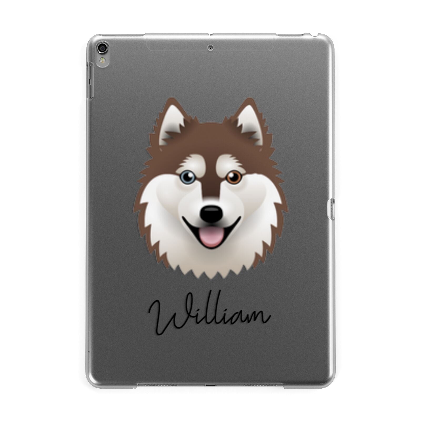 Alaskan Klee Kai Personalised Apple iPad Grey Case