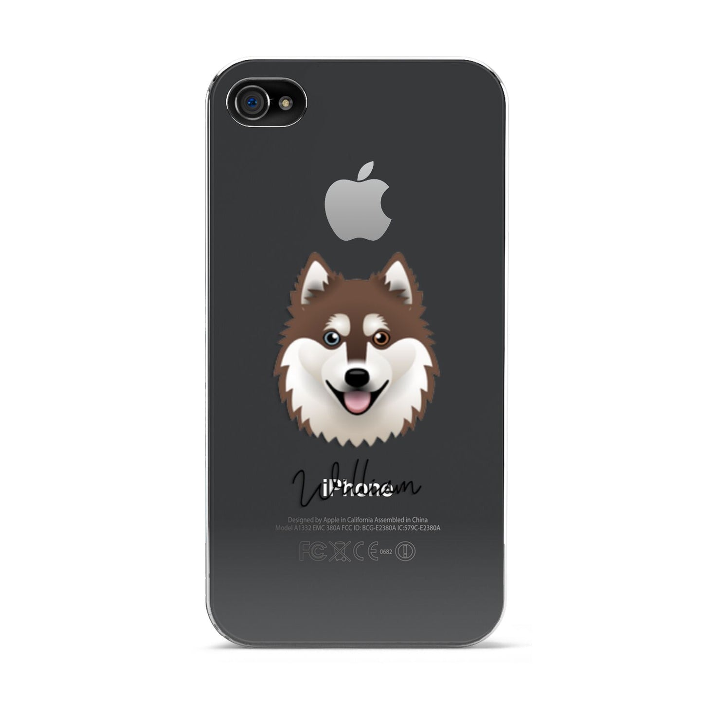Alaskan Klee Kai Personalised Apple iPhone 4s Case