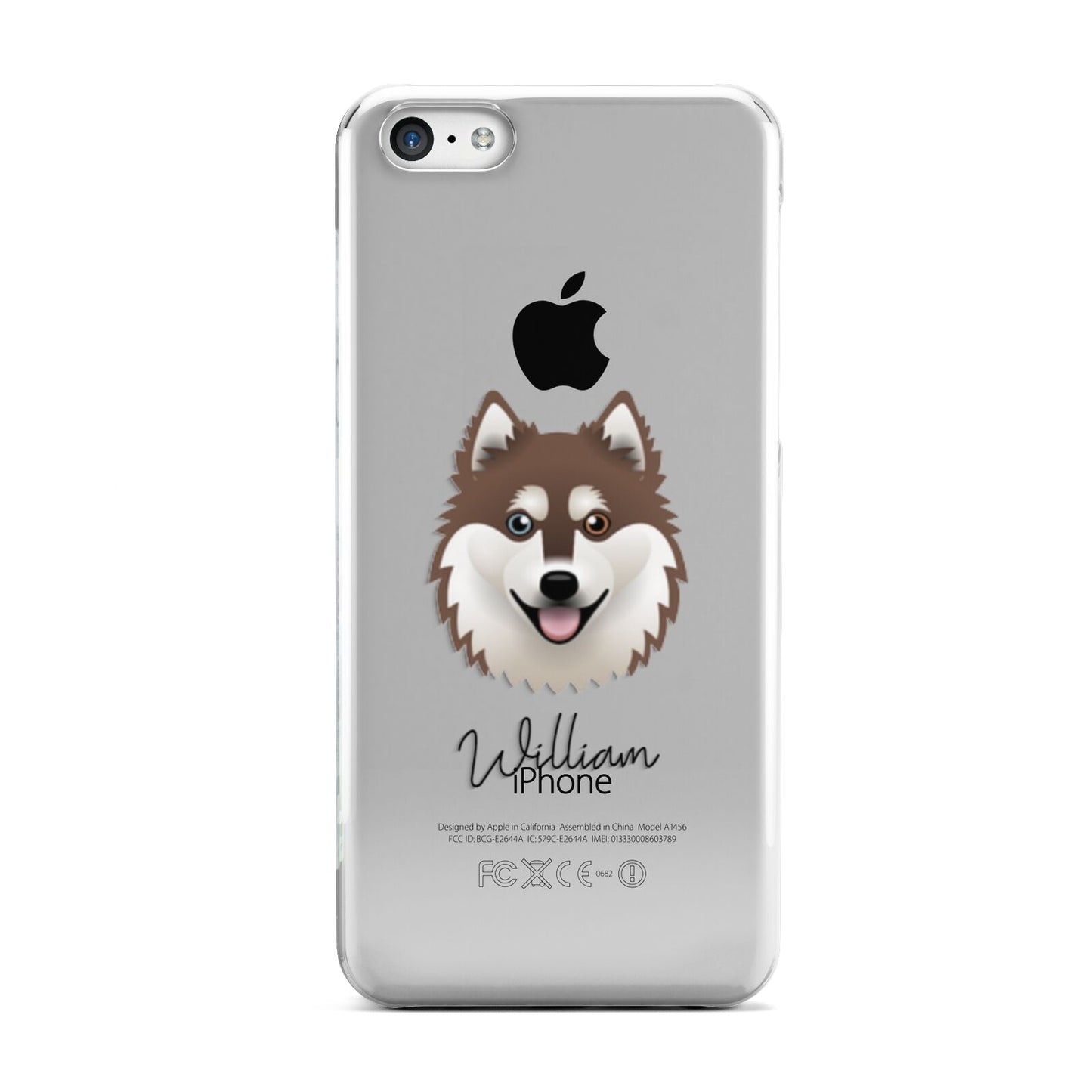 Alaskan Klee Kai Personalised Apple iPhone 5c Case