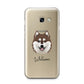 Alaskan Klee Kai Personalised Samsung Galaxy A3 2017 Case on gold phone