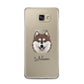 Alaskan Klee Kai Personalised Samsung Galaxy A5 2016 Case on gold phone