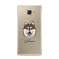Alaskan Klee Kai Personalised Samsung Galaxy A9 2016 Case on gold phone