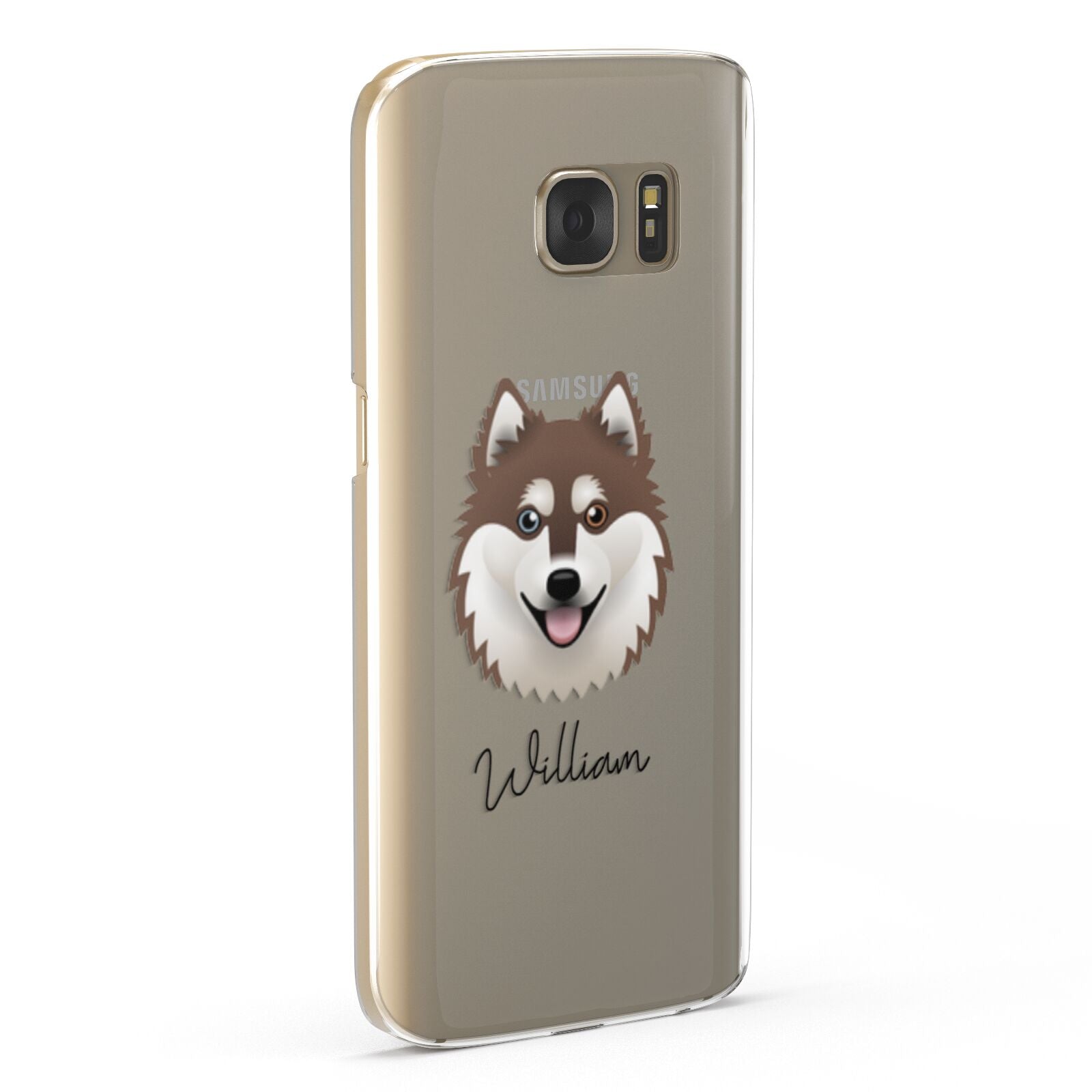 Alaskan Klee Kai Personalised Samsung Galaxy Case Fourty Five Degrees