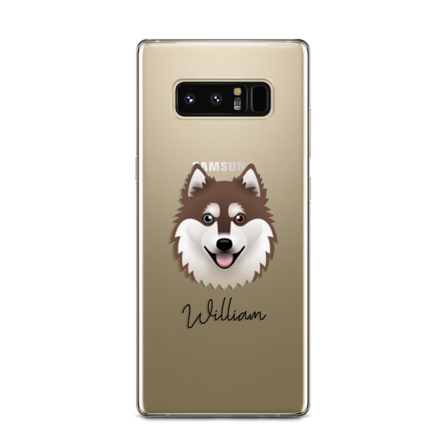 Alaskan Klee Kai Personalised Samsung Galaxy Note 8 Case