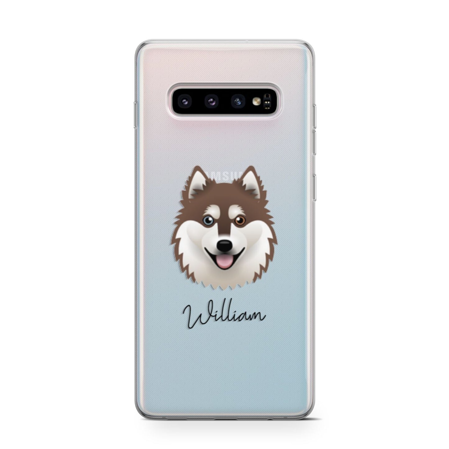 Alaskan Klee Kai Personalised Samsung Galaxy S10 Case