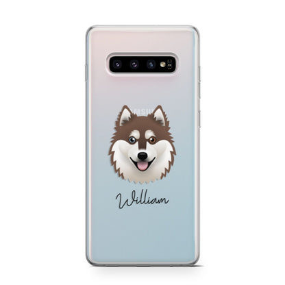 Alaskan Klee Kai Personalised Samsung Galaxy S10 Case