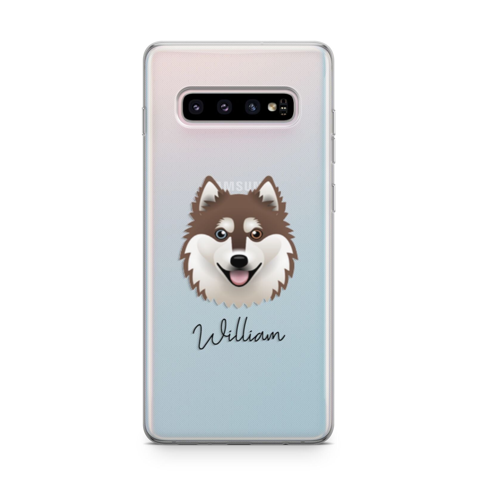 Alaskan Klee Kai Personalised Samsung Galaxy S10 Plus Case