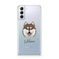Alaskan Klee Kai Personalised Samsung S21 Plus Phone Case