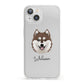 Alaskan Klee Kai Personalised iPhone 13 Clear Bumper Case