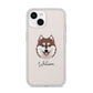 Alaskan Klee Kai Personalised iPhone 14 Clear Tough Case Starlight