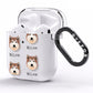Alaskan Malamute Icon with Name AirPods Clear Case Side Image