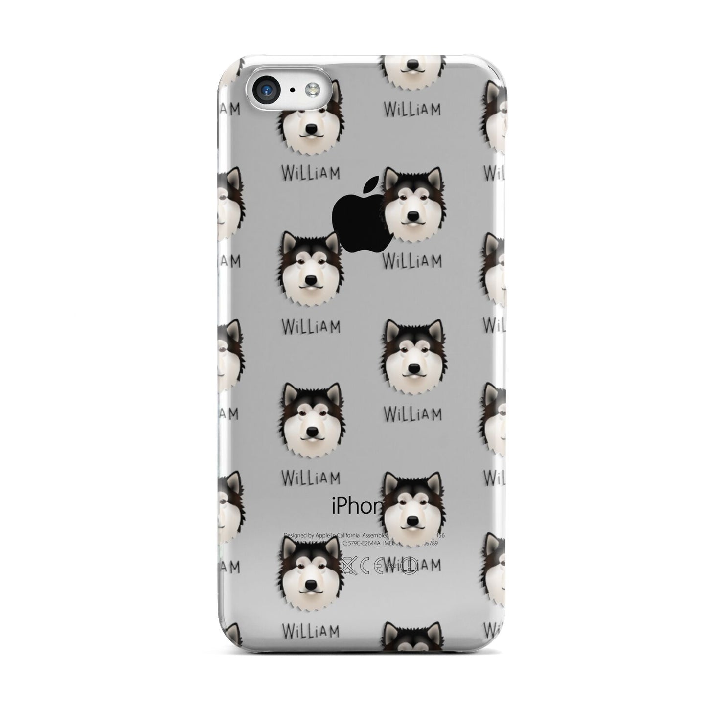 Alaskan Malamute Icon with Name Apple iPhone 5c Case