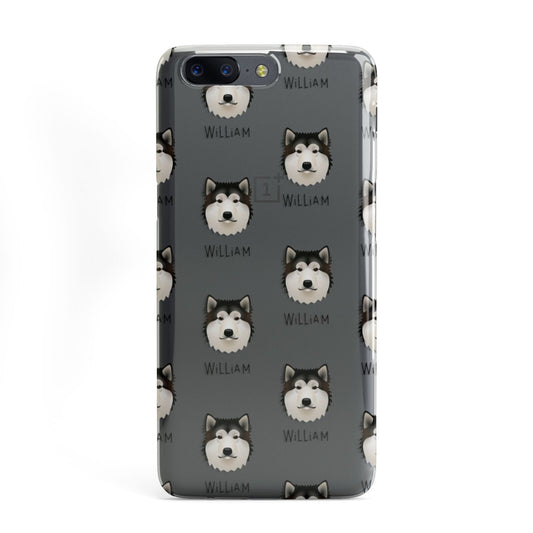 Alaskan Malamute Icon with Name OnePlus Case