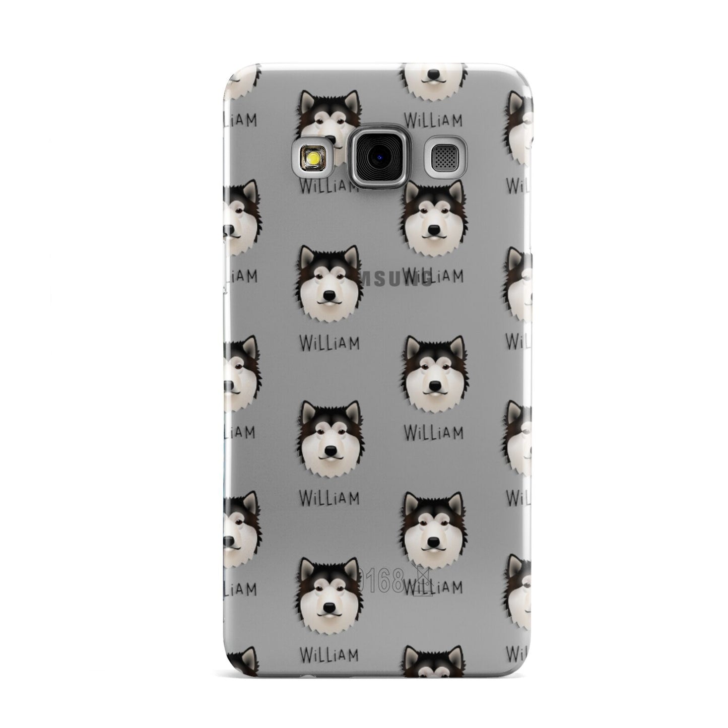 Alaskan Malamute Icon with Name Samsung Galaxy A3 Case