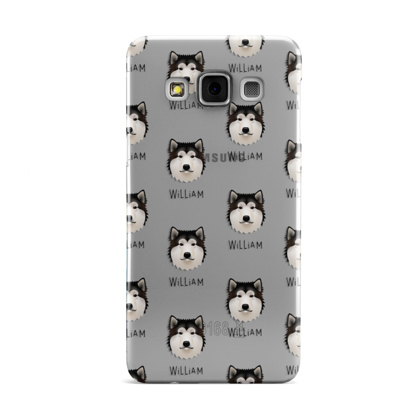 Alaskan Malamute Icon with Name Samsung Galaxy A3 Case