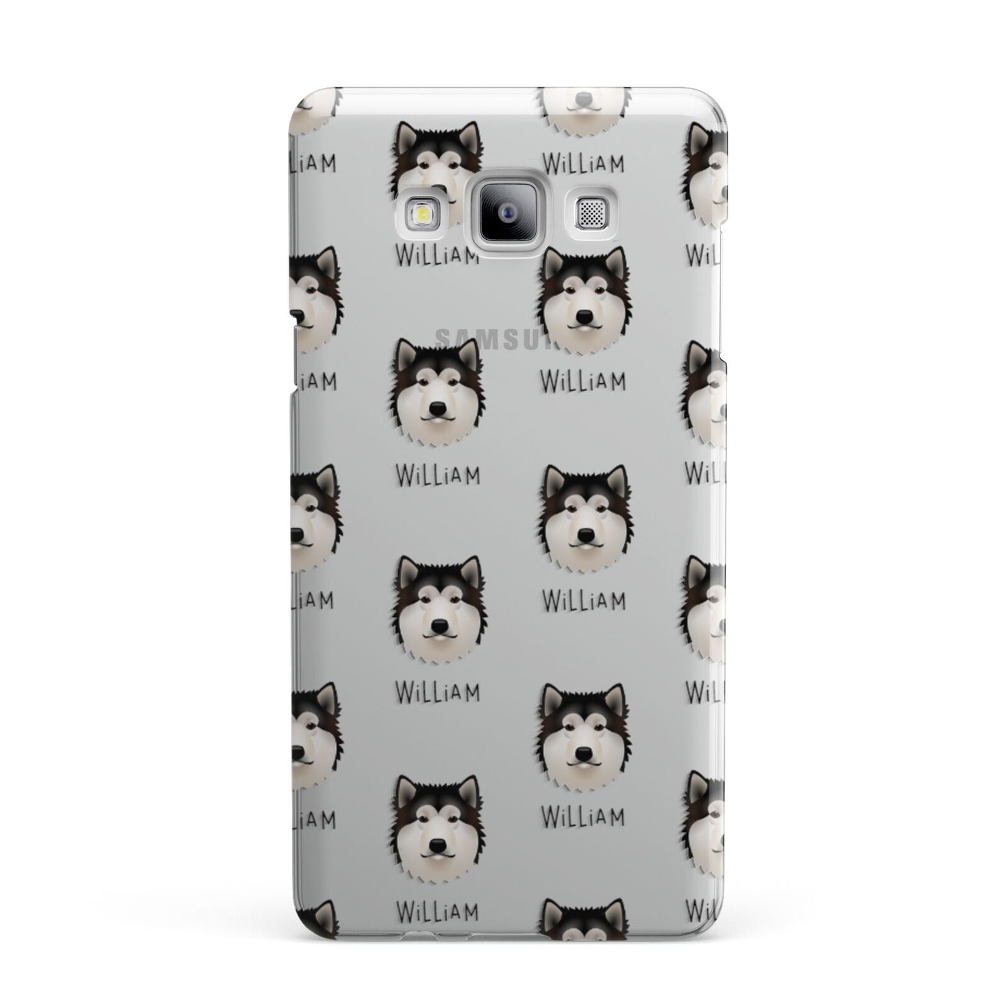 Alaskan Malamute Icon with Name Samsung Galaxy A7 2015 Case