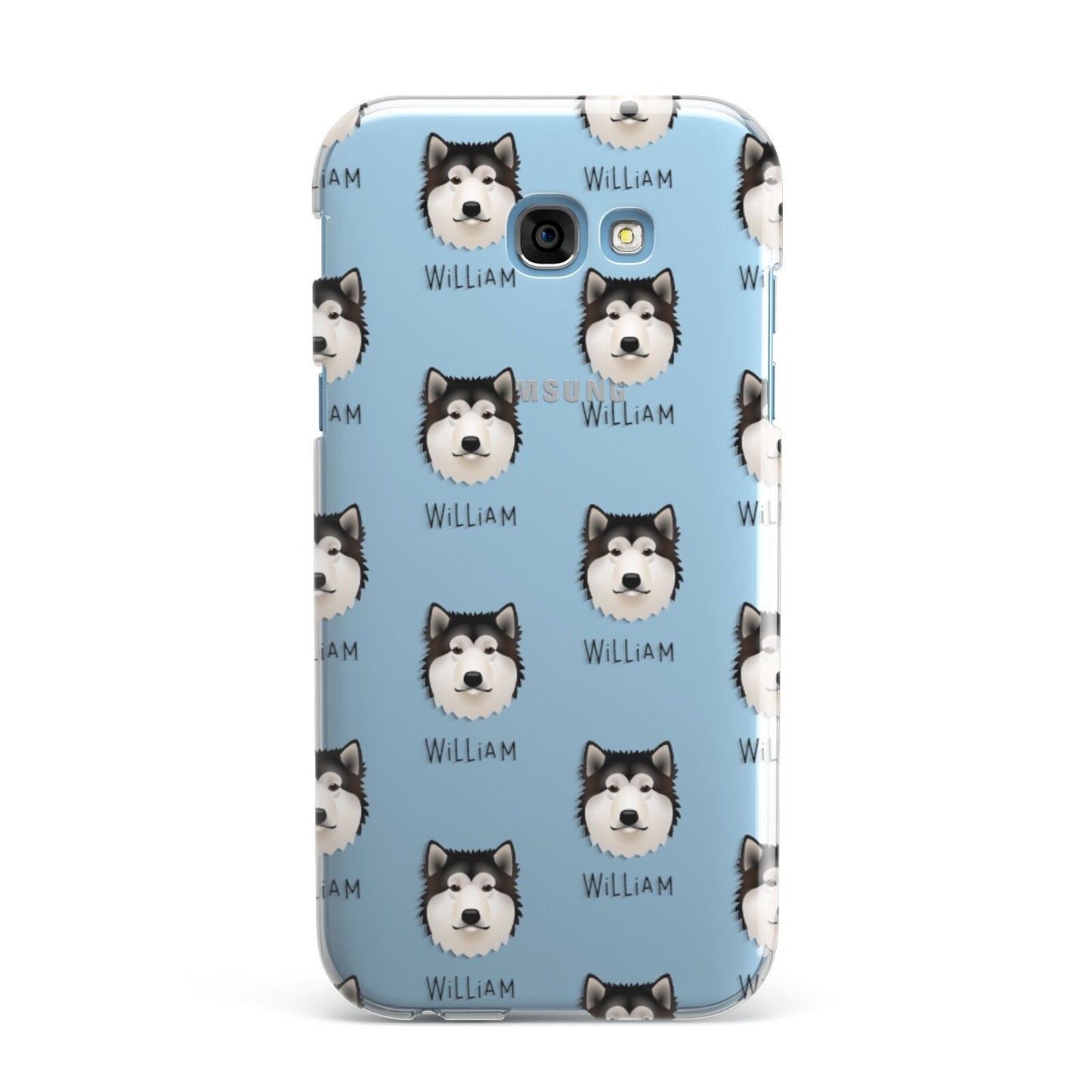 Alaskan Malamute Icon with Name Samsung Galaxy A7 2017 Case