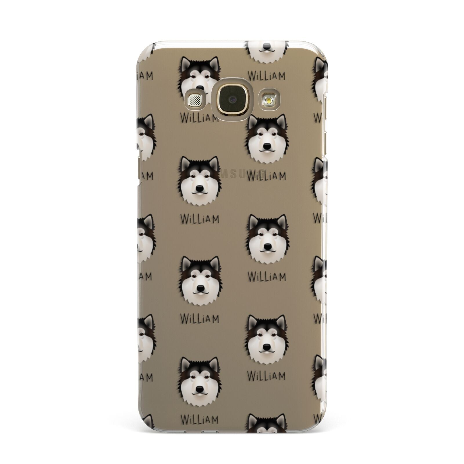 Alaskan Malamute Icon with Name Samsung Galaxy A8 Case